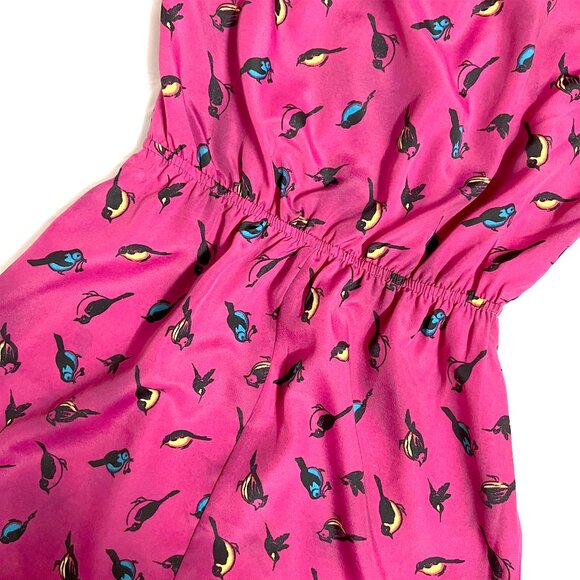 Accidentally in Love Magenta Bird Dress (small) - Picture 10 of 11